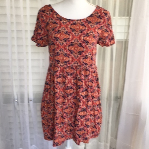 FOREVER 21 Aztec pattern baby doll dress - Picture 1 of 6